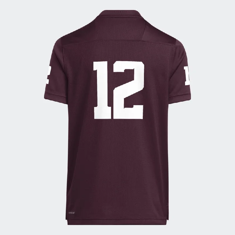 YOUTH -  Replica Football Jersey #12 - Maroon