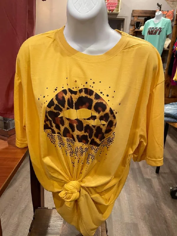 Custom Leopard Lips Shirt