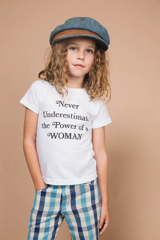 Never Underestimate the Power of a Woman Shirt for Kids