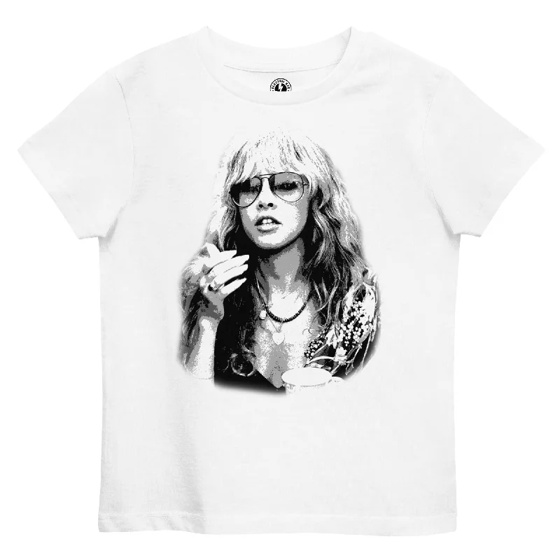 Stevie Nicks Mono Pop Art 70s Printed Organic cotton kids t-shirt